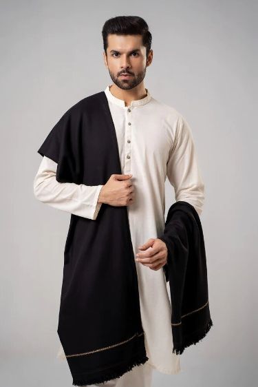 Pashmina Wool Shawl(black)