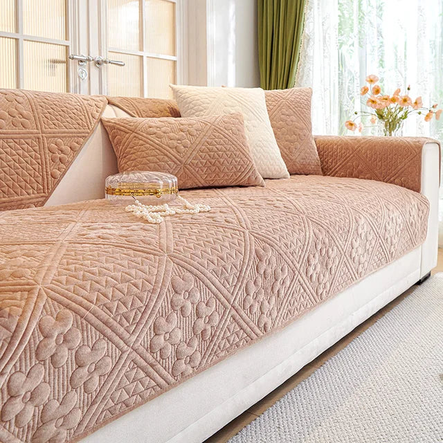 MAT ULTRASONIC SUPER SOFT SOFA COVERS COPPER