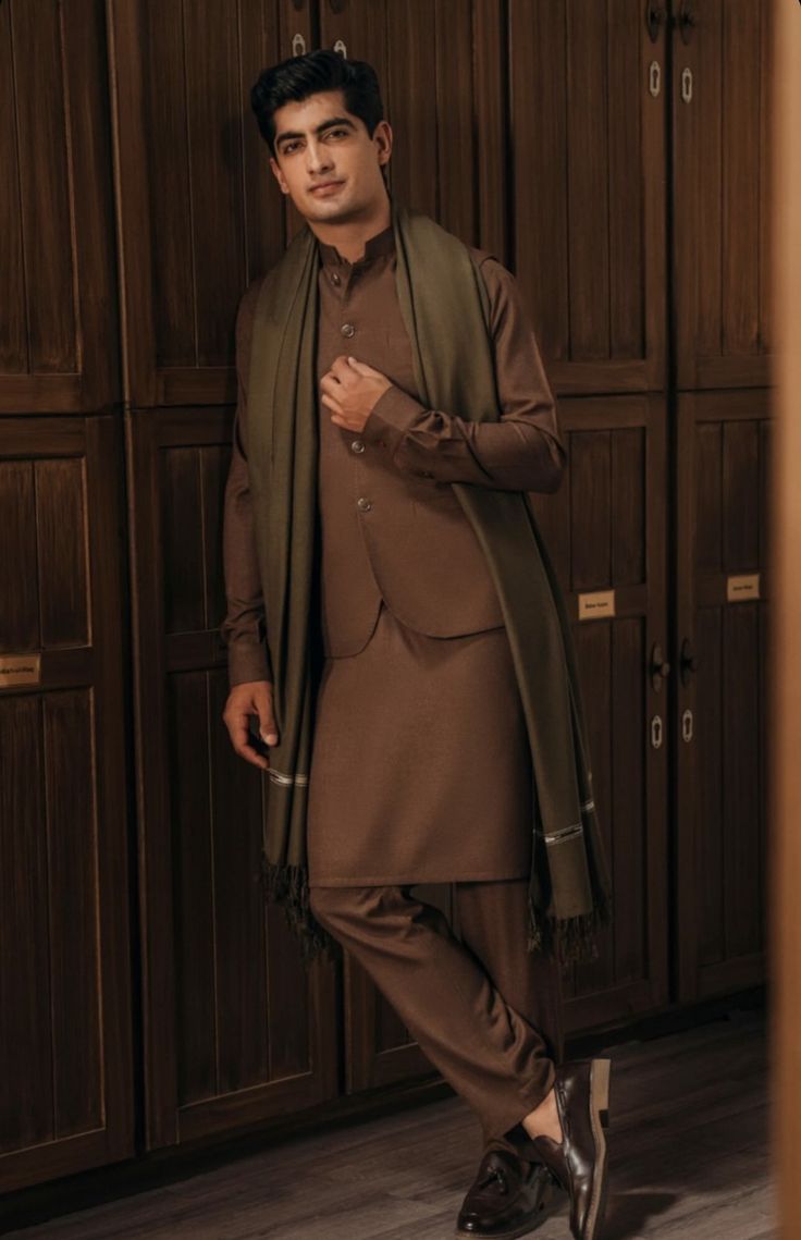 Premium Pashmina Wool Shawl(copper)