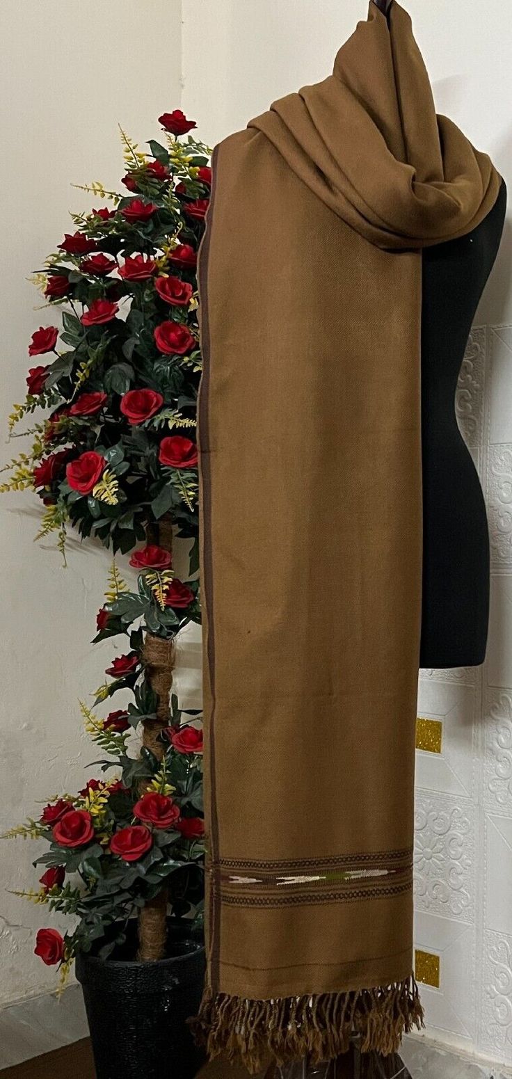 Pashmina Wool Shawl(light brown)